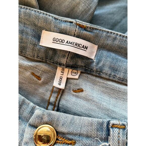 Good American Good Legs High Rise Crop Jeans GLC103T Size 2/26 Women’s - Picture 4 of 6